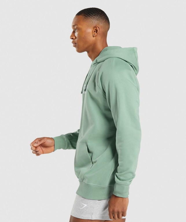 Gymshark Apollo Men's Hoodies Blue | UAE-62NOWQ