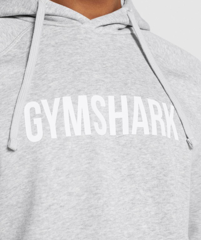 Gymshark Apollo Men's Hoodies Light Grey | UAE-59VRSJ