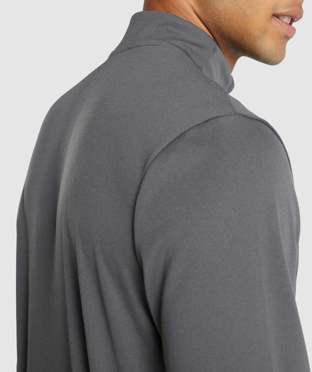 Gymshark Arrival 1/4 Zip Men's Hoodies Grey | UAE-10KEWY