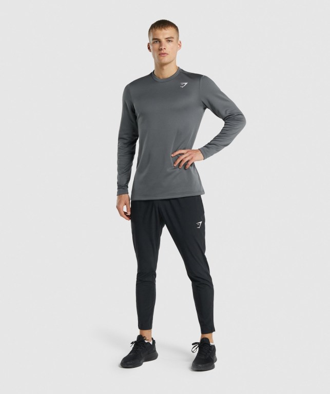 Gymshark Arrival Crew Sweatshirt Men's Hoodies Grey | UAE-38JDVY