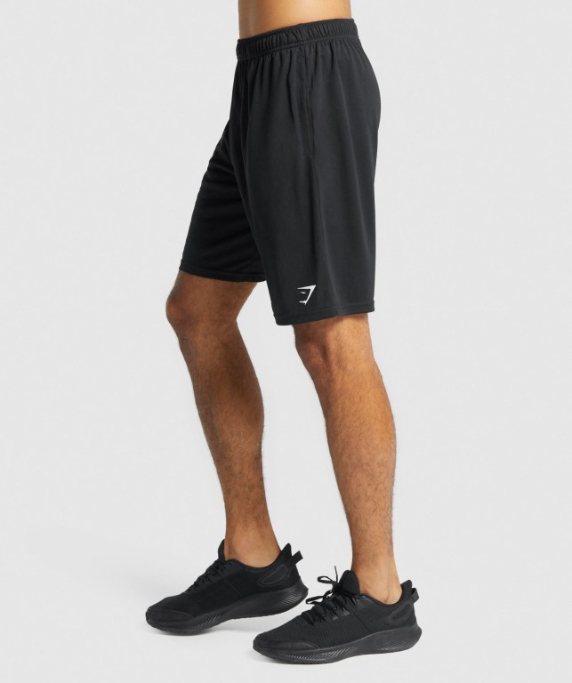 Gymshark Arrival Knitted Men's Shorts Black | UAE-15FBGD