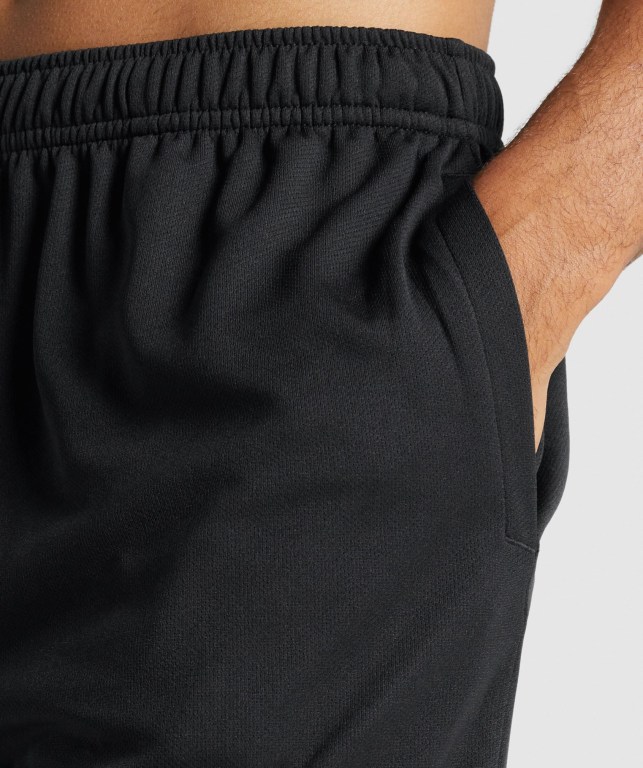 Gymshark Arrival Knitted Men's Shorts Black | UAE-15FBGD