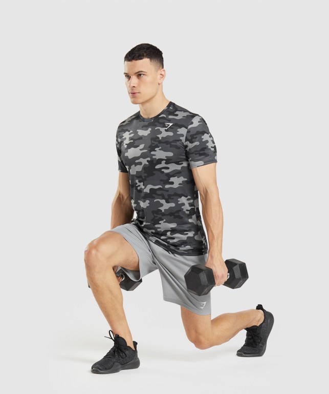 Gymshark Arrival Knitted Men's Shorts Grey | UAE-13YZMR