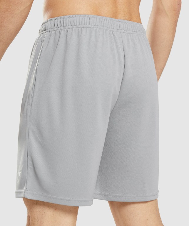 Gymshark Arrival Knitted Men's Shorts Grey | UAE-13YZMR