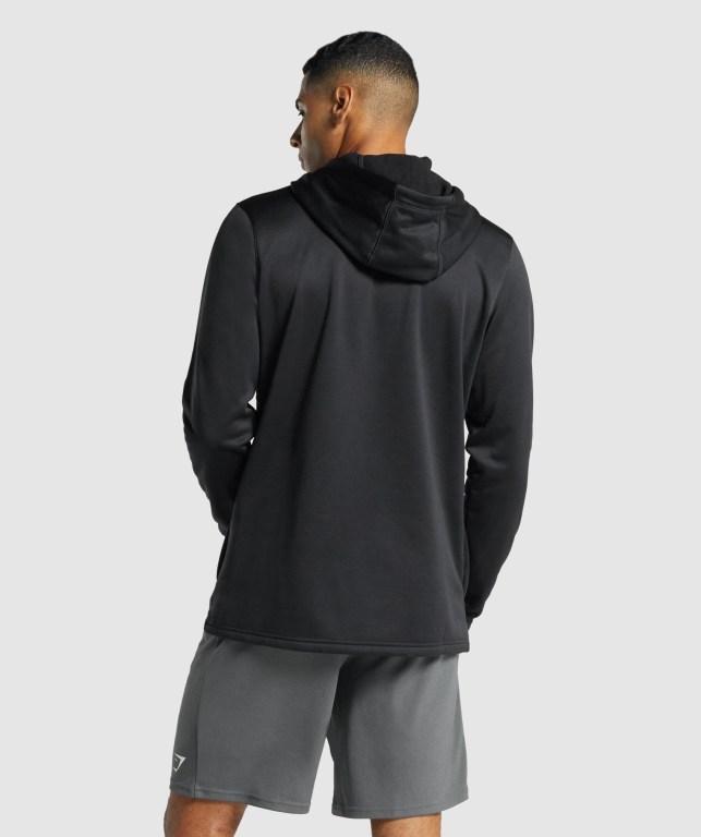 Gymshark Arrival Men's Hoodies Black | UAE-95XQOD