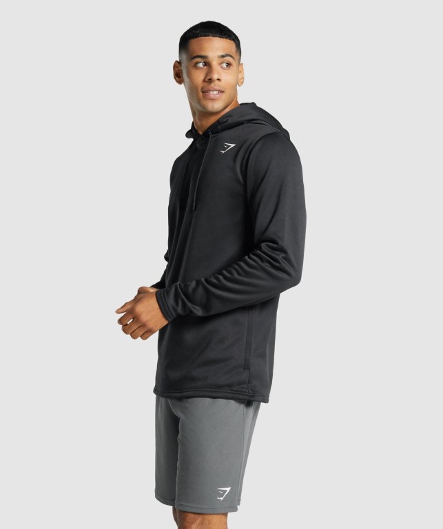 Gymshark Arrival Men's Hoodies Black | UAE-95XQOD