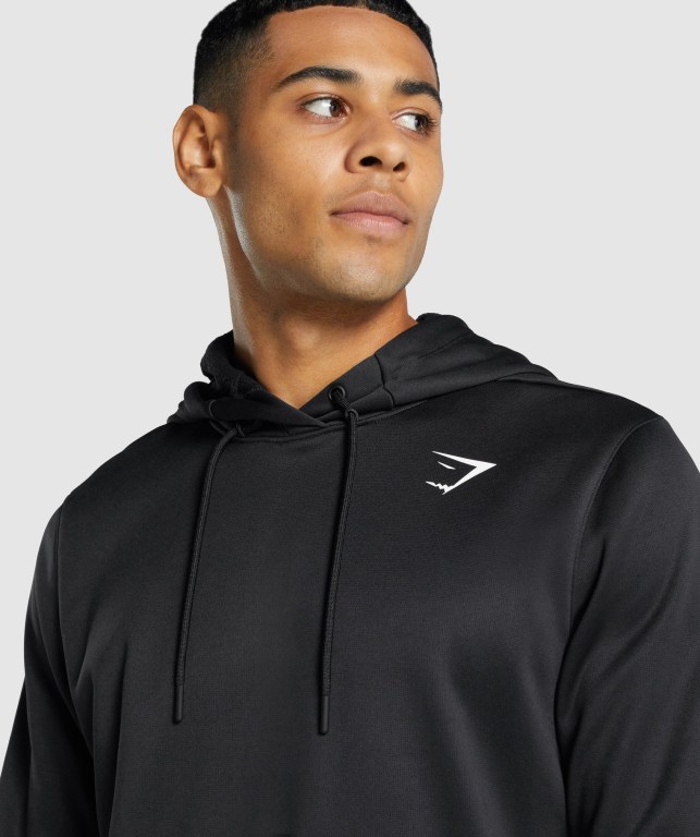 Gymshark Arrival Men's Hoodies Black | UAE-95XQOD