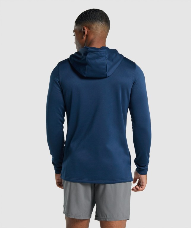 Gymshark Arrival Men's Hoodies Navy | UAE-46OIUX