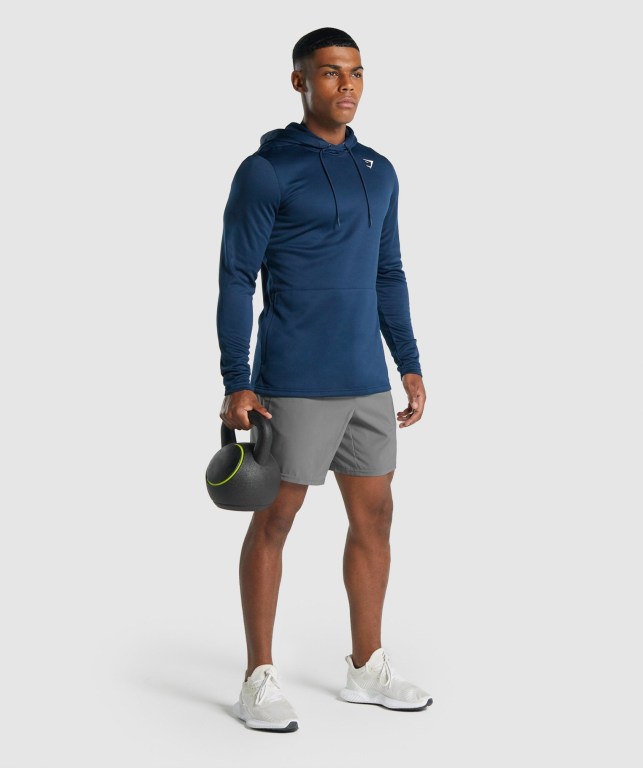 Gymshark Arrival Men's Hoodies Navy | UAE-46OIUX