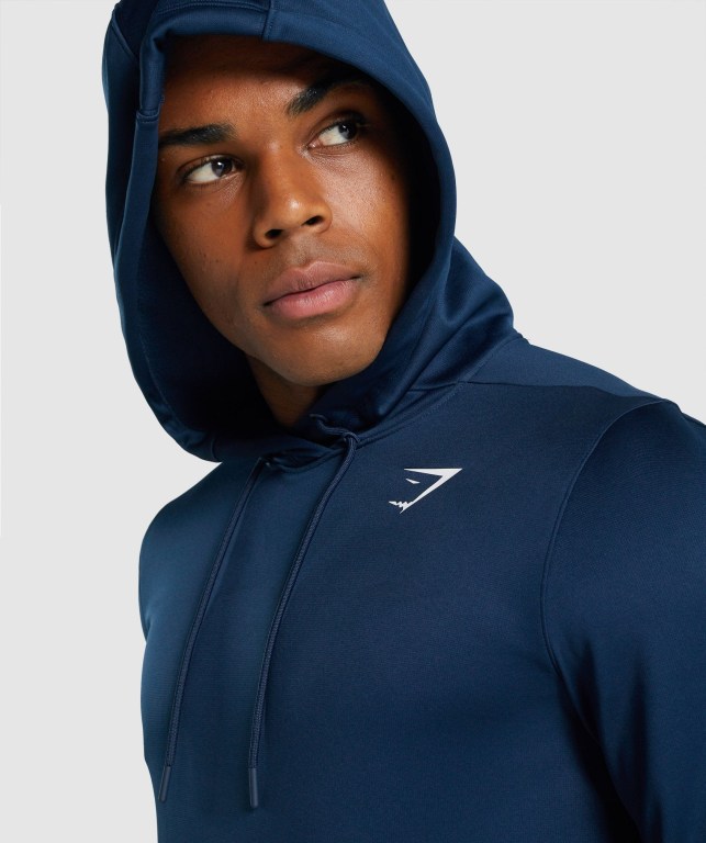 Gymshark Arrival Men's Hoodies Navy | UAE-46OIUX