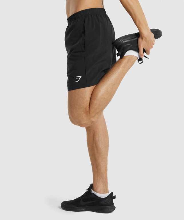 Gymshark Arrival Men's Shorts Black | UAE-21VQDZ