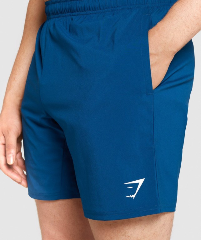 Gymshark Arrival Men's Shorts Blue | UAE-29NKCR