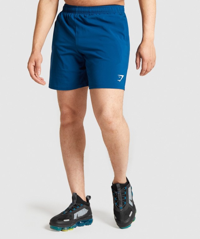 Gymshark Arrival Men\'s Shorts Blue | UAE-29NKCR