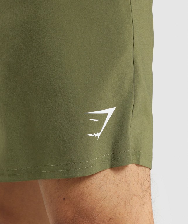 Gymshark Arrival Men's Shorts Dark Green | UAE-26CMXH