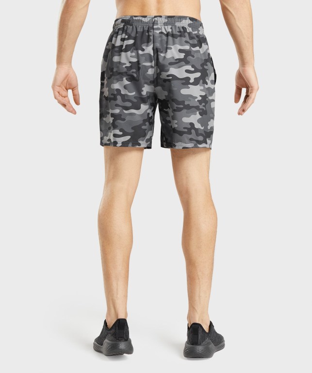 Gymshark Arrival Men's Shorts Grey | UAE-02GUQF