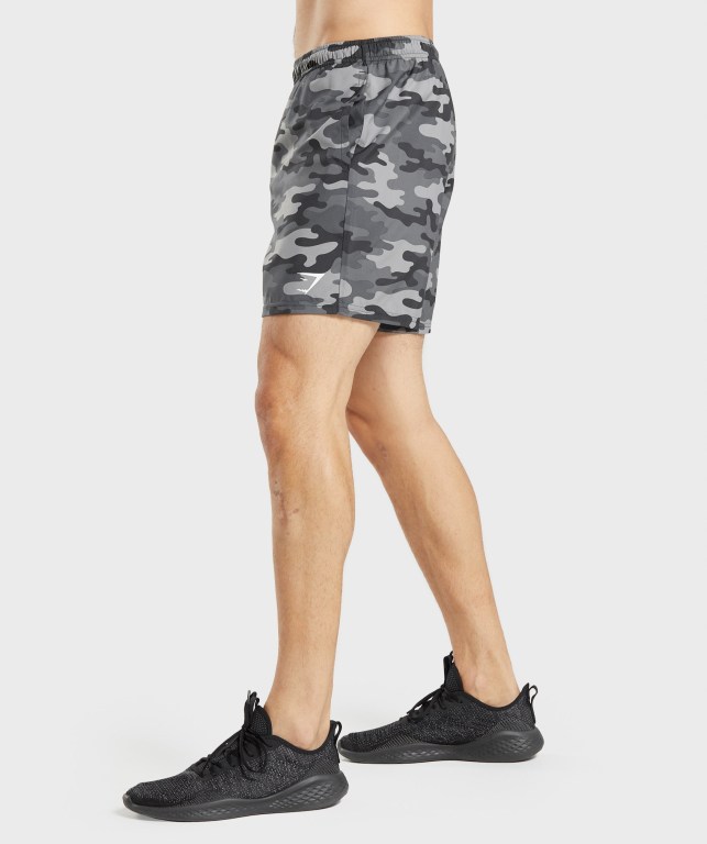 Gymshark Arrival Men's Shorts Grey | UAE-02GUQF