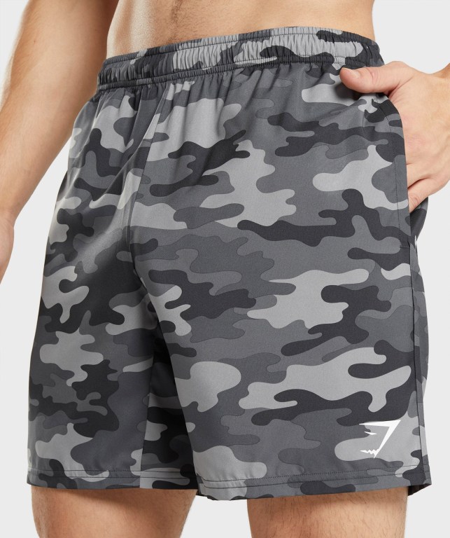 Gymshark Arrival Men's Shorts Grey | UAE-02GUQF