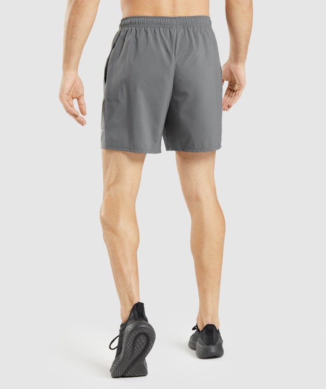 Gymshark Arrival Men's Shorts Grey | UAE-39HXQZ