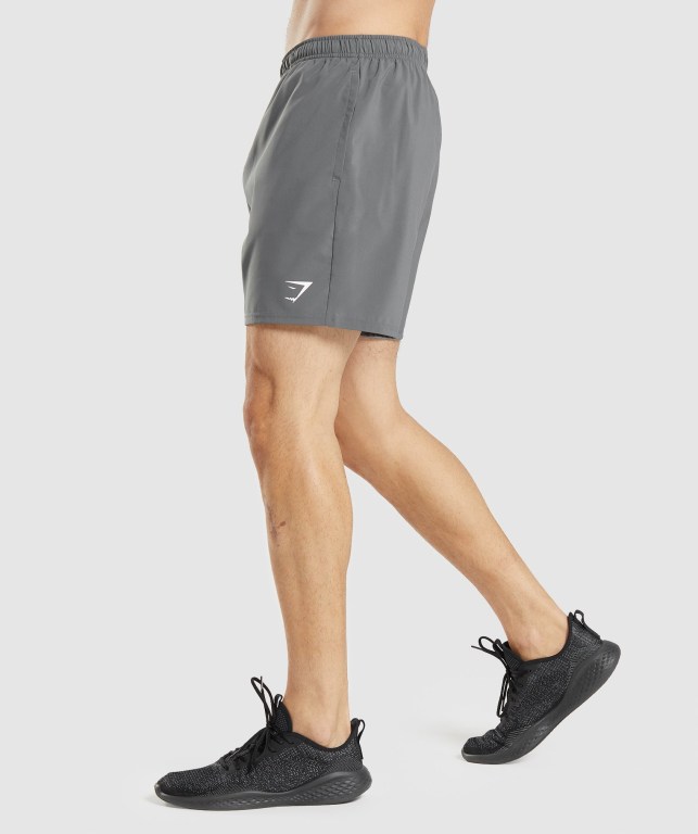 Gymshark Arrival Men's Shorts Grey | UAE-39HXQZ