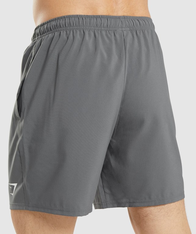 Gymshark Arrival Men's Shorts Grey | UAE-39HXQZ