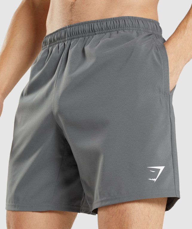 Gymshark Arrival Men's Shorts Grey | UAE-39HXQZ