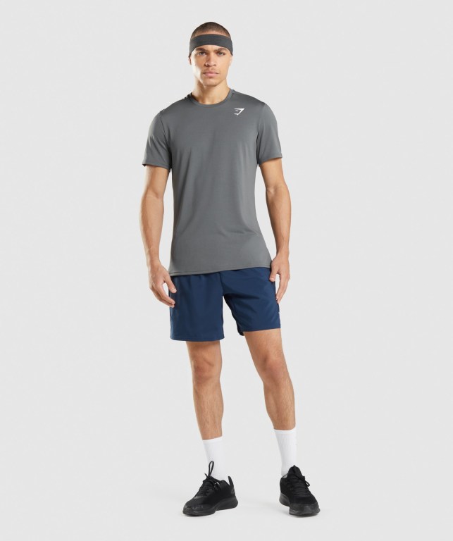 Gymshark Arrival Men's Shorts Navy | UAE-98LOEJ