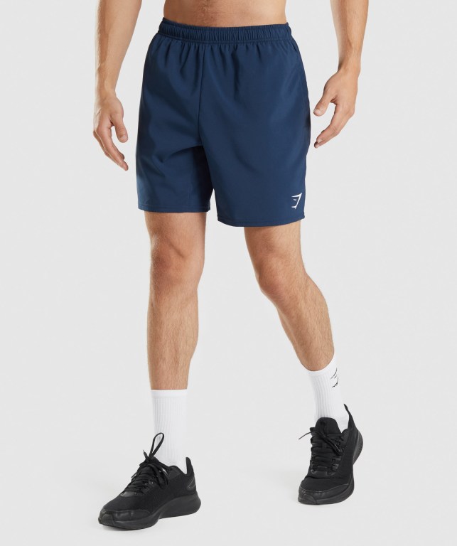 Gymshark Arrival Men\'s Shorts Navy | UAE-98LOEJ