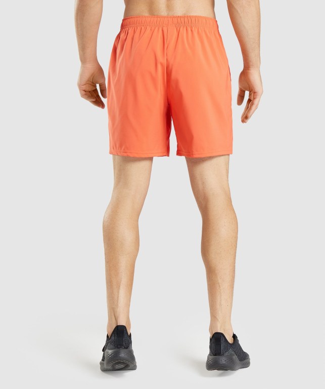 Gymshark Arrival Men's Shorts Orange | UAE-65CGXN