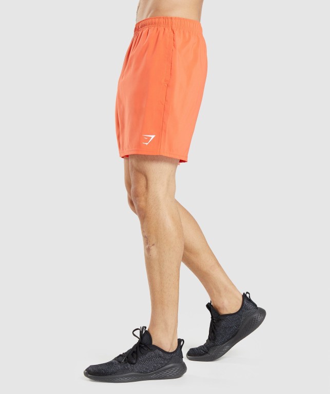 Gymshark Arrival Men's Shorts Orange | UAE-65CGXN