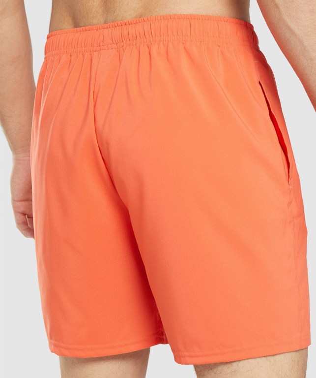 Gymshark Arrival Men's Shorts Orange | UAE-65CGXN