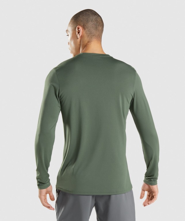 Gymshark Arrival Men's T Shirts Green | UAE-53LWSC