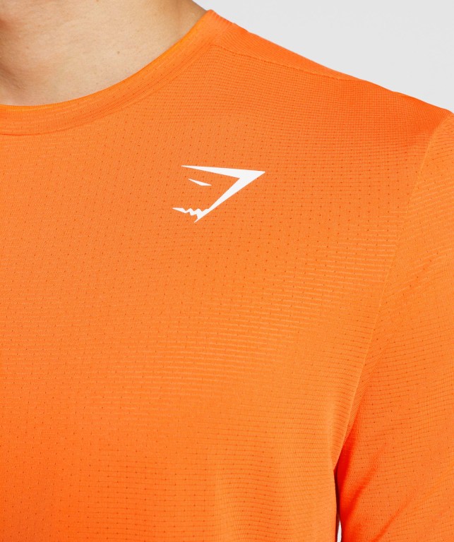 Gymshark Arrival Men's T Shirts Orange | UAE-65GMXN