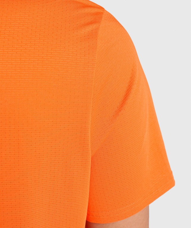 Gymshark Arrival Regular Fit Men's T Shirts Orange | UAE-70TVAJ