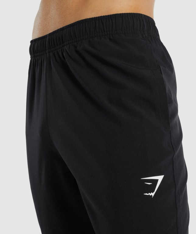 Gymshark Arrival Woven Men's Joggers Black | UAE-72JBXK