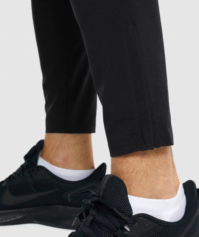 Gymshark Arrival Woven Men's Joggers Black | UAE-72JBXK