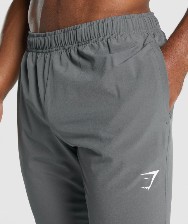 Gymshark Arrival Woven Men's Joggers Grey | UAE-07AUTZ