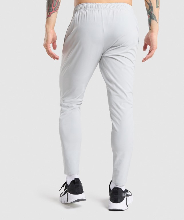 Gymshark Arrival Woven Men's Joggers Light Grey | UAE-83FLOS