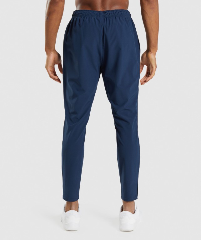 Gymshark Arrival Woven Men's Joggers Navy | UAE-91OYKF