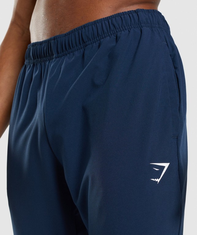 Gymshark Arrival Woven Men's Joggers Navy | UAE-91OYKF