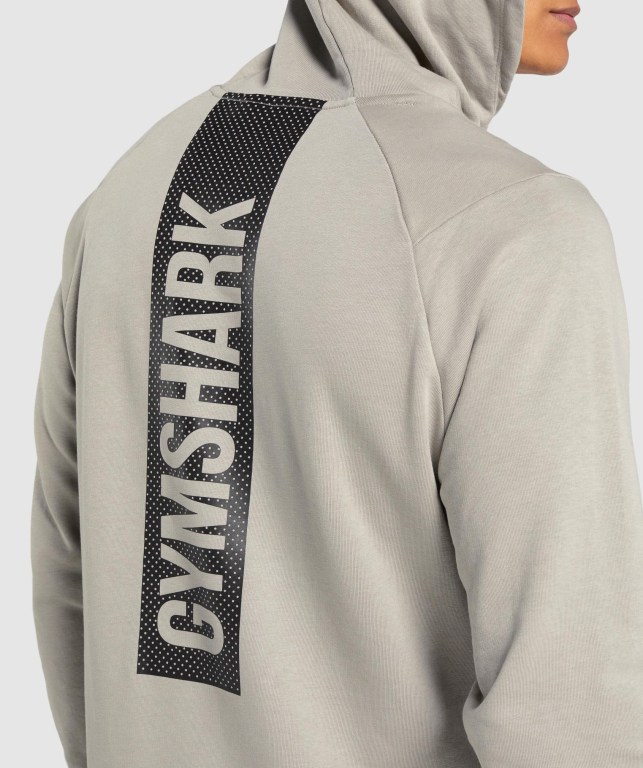 Gymshark Bold Men's Hoodies Grey | UAE-81ATCB