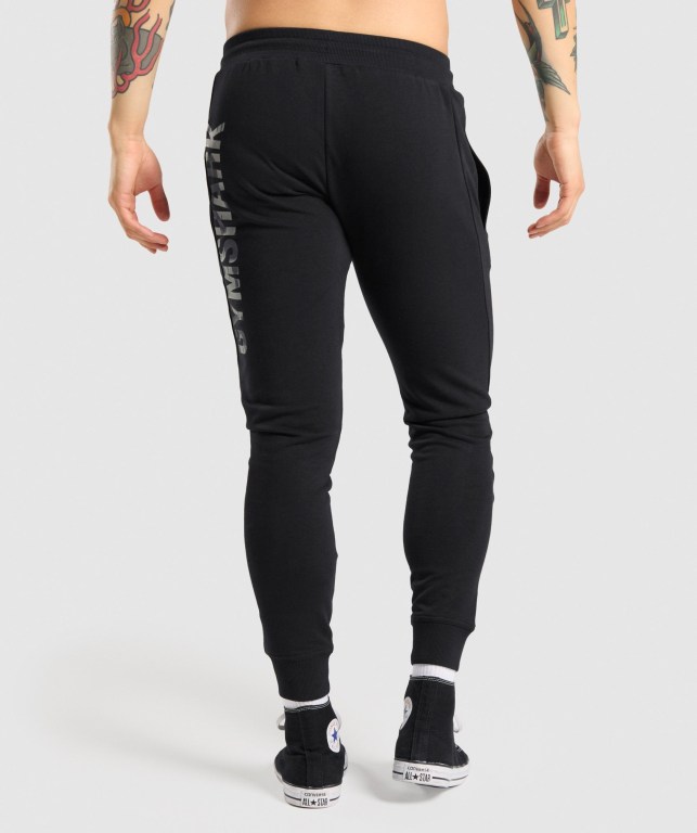 Gymshark Bold Men's Joggers Black / Camo | UAE-63TGSQ