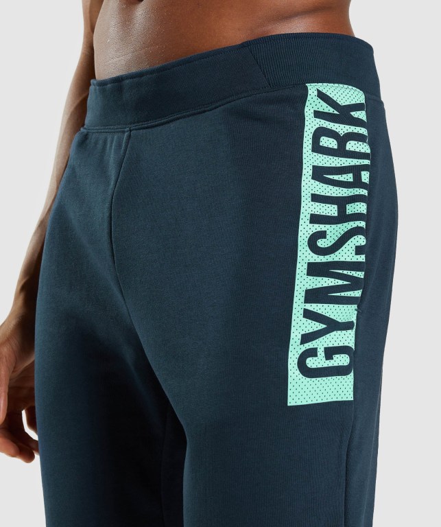 Gymshark Bold Men's Joggers Navy | UAE-52VGRS