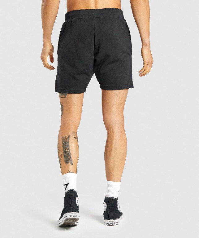 Gymshark Bold Men's Shorts Black | UAE-74CRWE