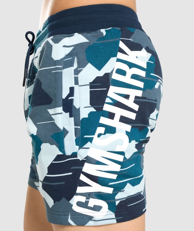 Gymshark Bold Men's Shorts Camo | UAE-82EZRC