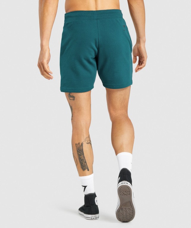 Gymshark Bold Men's Shorts Turquoise | UAE-47QAND