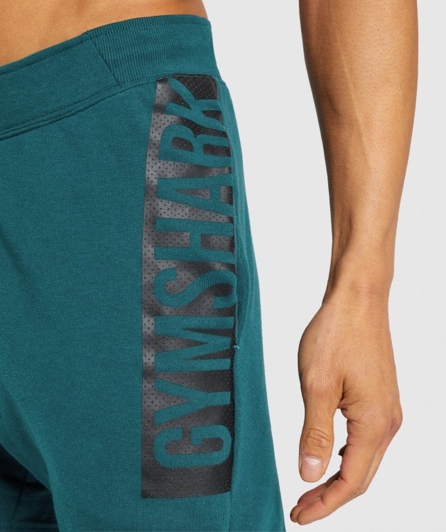 Gymshark Bold Men's Shorts Turquoise | UAE-47QAND