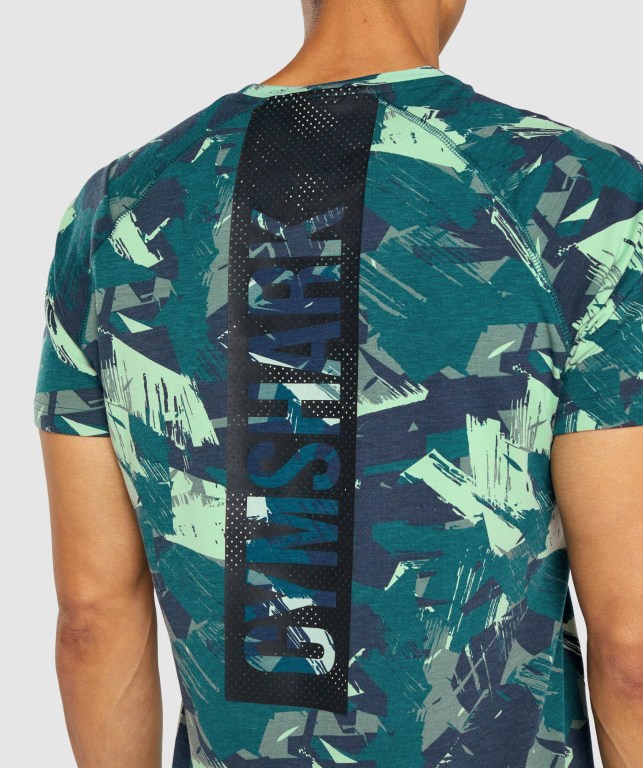 Gymshark Bold Men's T Shirts Green | UAE-86HYTS