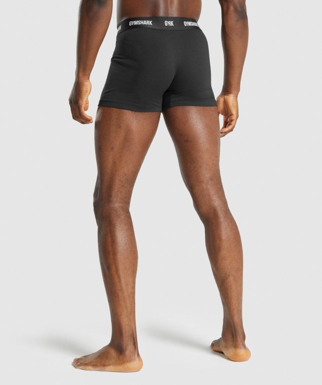 Gymshark Boxers 2pk Men's Underwear Black | UAE-17MZOK