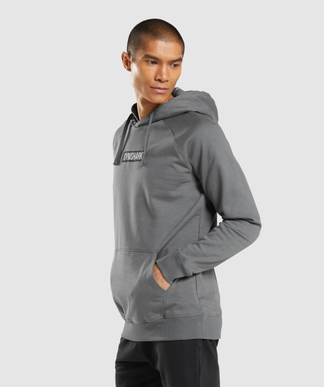 Gymshark Central Men's Hoodies Grey | UAE-50UHDK