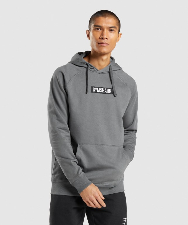 Gymshark Central Men\'s Hoodies Grey | UAE-50UHDK